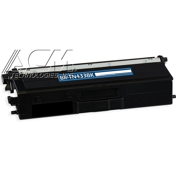 Compatible Brother TN433 (TN433BK) Toner Cartridge, Black 4.5K High Yield
