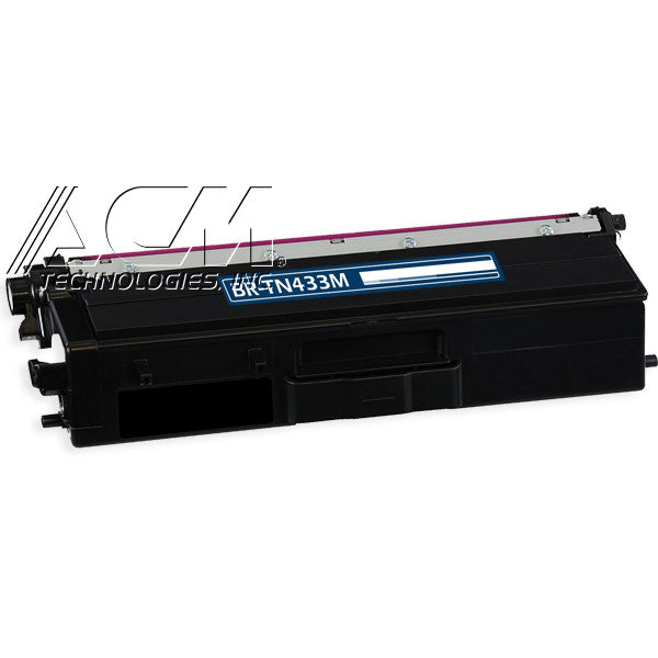 Compatible Brother TN433 (TN433M) Toner Cartridge, Magenta 4K High Yield