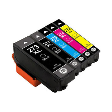 Black, Photo Black, Cyan, Magenta, Yellow High Capacity Inkjet Cartridges compatible with Epson T273XL020, T273XL120, T273XL220, T273XL320, T273XL420 (Epson 273XL)