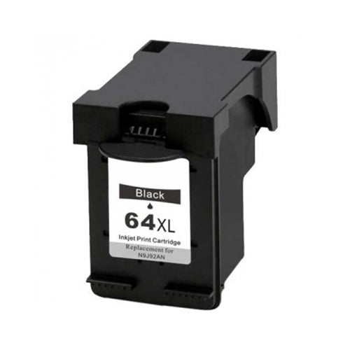 HP 64XL High Yield Ink Cartridges (HP N9J92AN Black) Remanufactured HP 64