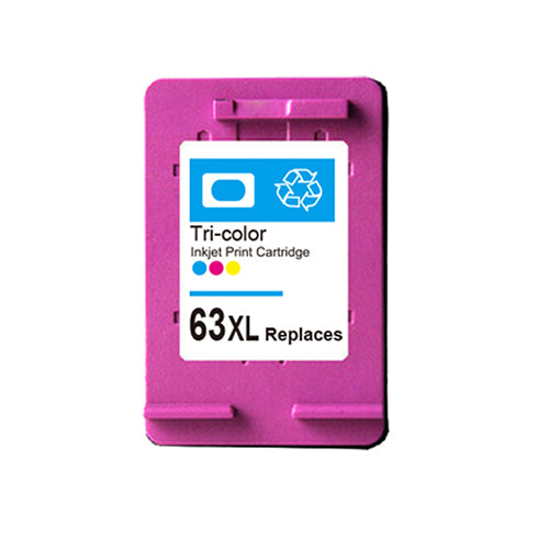 HP 63XL Ink Cartridges (HP F6U63AN Color) Remanufactured HP 63