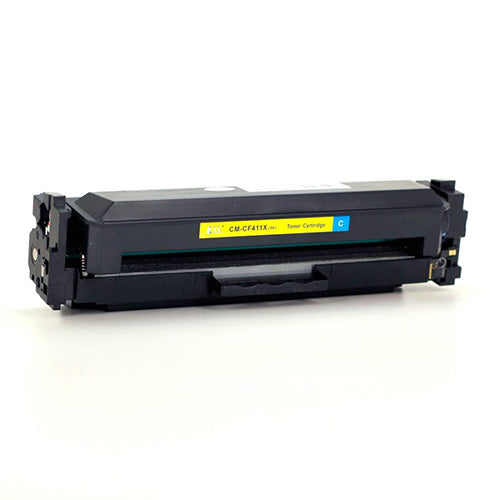 Compatible HP 410X Cyan Toner Cartridge (HP CF411X) / Canon 046HC