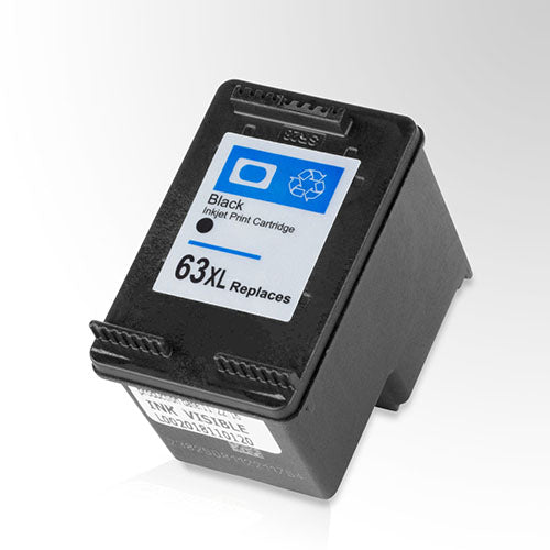 HP 63XL Ink Cartridges (HP F6U64AN Black) Remanufactured HP 63