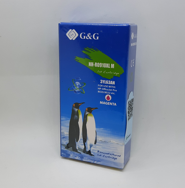 HP 910XL Magenta Ink Cartridge (HP 3YL63AN High Yield) Remanufactured or compatible