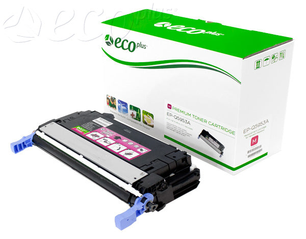 EcoPlus HP 643A (Q5953A) Toner Cartridge, Magenta 10K Yield, ., Made in USA
