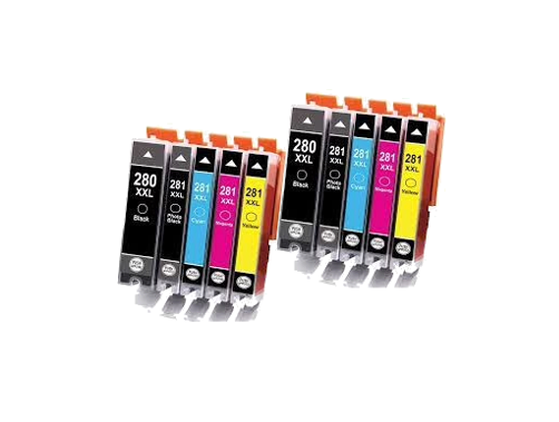 Canon PGI-280xxl, CLI-281xxl B,C,M,Y -2 of each (10PK) compatible