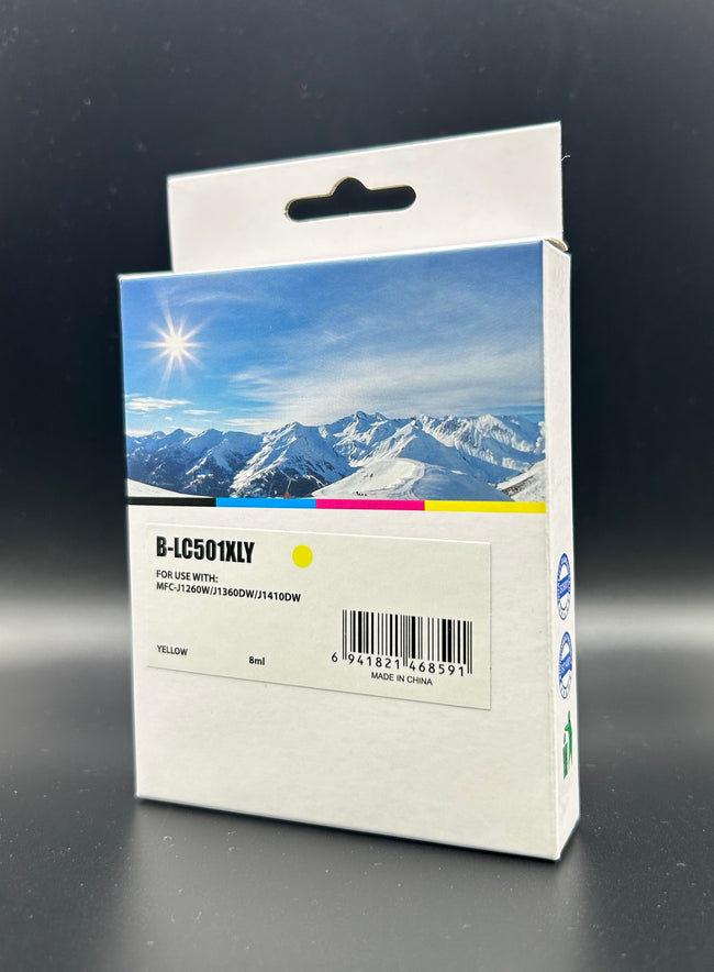 Compatible for Brother LC501 LC501XL Yellow ink cartridge