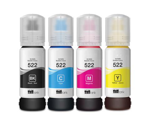 Compatible 522 T522 EcoTank Refill Ink Bottle Replacement