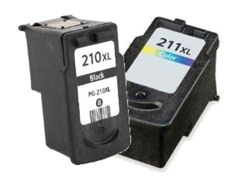 PG-210XL/CL-211XL Ink Cartridges Compatible Replacement for Canon 210 211, 210XL 211XL Ink Combo Pack (Black,Color 1 of each)