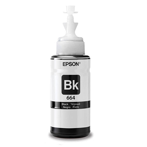 Ecotank Black Ink Bottle compatible with the Epson (Epson 664) T664120 Remanufactured or compatible