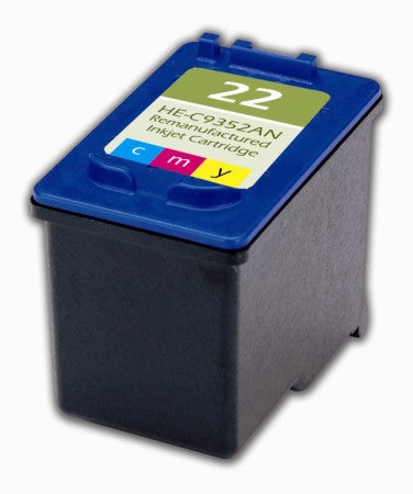 HP 22 Ink Cartridges (HP C9352AN) Remanufactured or compatible