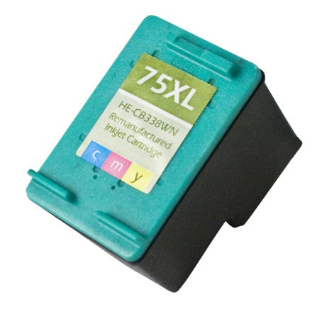 HP 75XL Ink Cartridge (HP CB338WN High Capacity Color) Remanufactured or compatible