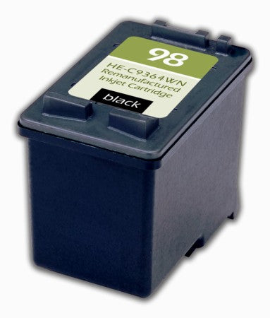 HP 98 Black Ink Cartridges (HP 9364WN) Remanufactured or compatible