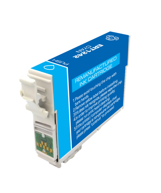 Epson 127 Cyan Ink Cartridge (T1272) Remanufactured or compatible