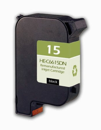 Black Inkjet Cartridge compatible with the HP (HP 15) C6615DN