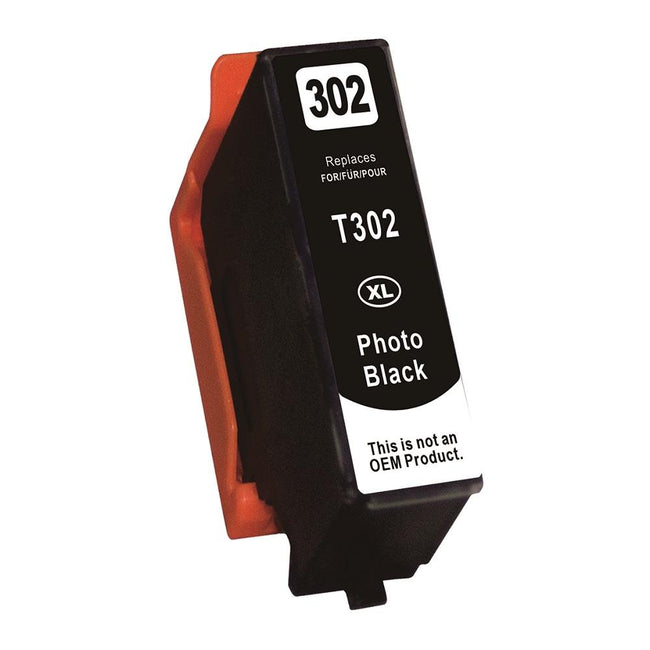 Epson 302/302XL, T302/T302XL Photo Black (T302XL120) Discount Ink Cartridges Remanufactured or compatible