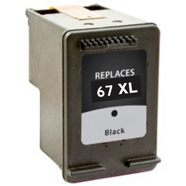 HP 67XL Black Ink Cartridge (HP 3YM57AN High Yield) Remanufactured or compatible