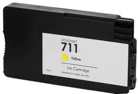 HP 711 Yellow Ink Cartridge (HP CZ132A) Remanufactured or compatible