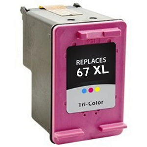 HP 67XL Color Ink Cartridge (HP 3YM58AN High Yield) Remanufactured or compatible