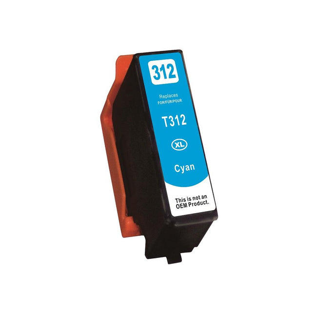 Cyan High Yield Ink Cartridge compatible with Epson T312XL220-S (Epson 312XL)