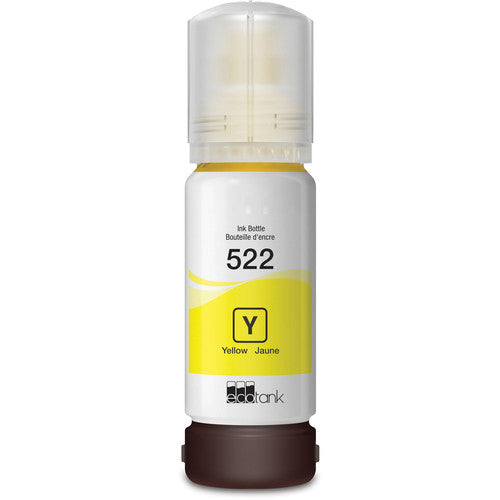 Yellow Ink Bottle compatible with Epson EcoTank T522420-S (Epson 522 T522)