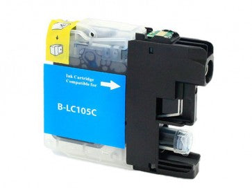 Cyan Ink Cartridge compatible with the Brother (LC105C) LC105