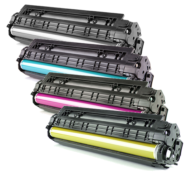 Compatible Canon 055H Black, Cyan, Magenta, Yellow High Yield Toner Cartridges  3017C002, 3018C002, 3019C002, 3020C002 (Cartridge 055H), with new chip 4-pack