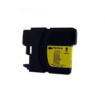 Compatible Brother LC61 / LC65 Yellow Ink Cartridge