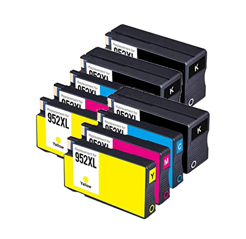 HP 952XL High Yield Ink Cartridge Combo Set (3 Black & 2 of each C/M/Y) Remanufactured or compatible