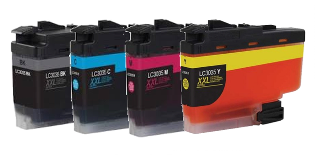 Compatible Brother LC3035 Ink Cartridges High-Yield 4-Pack BK/C/M/Y