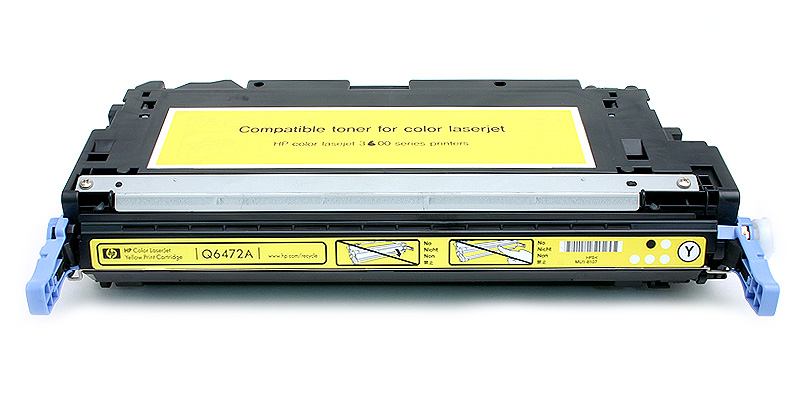 Yellow Toner Cartridge compatible with the HP (CRG-117M, HP 502A) Q6472A, 2576B001AA