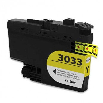 Yellow Super High Yield Inkjet Cartridge compatible with Brother LC3033Y