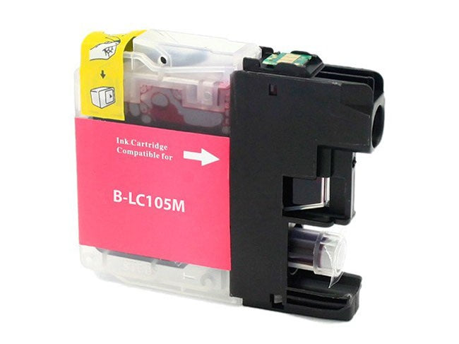 Magenta Ink Cartridge compatible with the Brother (LC105M)