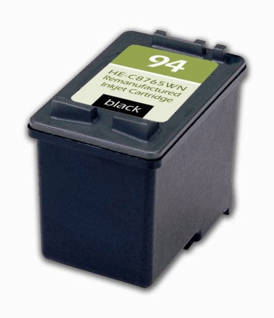 HP 94 Ink Cartridges (HP C8765WN Black) Remanufactured or compatible