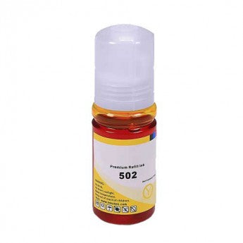 Yellow Ink Bottle compatible with Epson EcoTank T502420-S (Epson 502 T502) 70ml