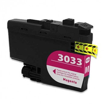 Magenta Super High Yield Inkjet Cartridge compatible with Brother LC3033M