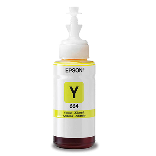 Ecotank Yellow Ink Bottle compatible with the Epson (Epson 664) T664420 Remanufactured or compatible