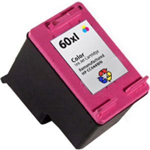 HP 60XL Ink Cartridge (HP CC644WN High Capacity Color) Remanufactured or compatible