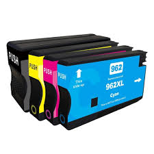 HP Ink Cartridge 962XL (1 Black and 1 of each Color C/M/Y) Remanufactured or compatible