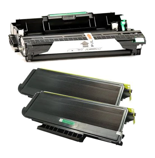2-Pack Compatible High Yield TN660 Toner Cartridges and 1 Compatible DR630 Drum Unit (Brother TN-660 x 2 / DR-630 x 1)